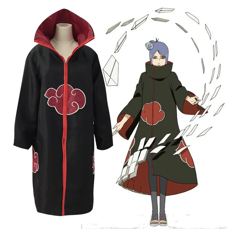  Накидка с логотипом на заказ новинка накидка Хэллоуин Akatsuki для детей и взрослых одежда вечеринки разнообразные плащи из аниме Наруто