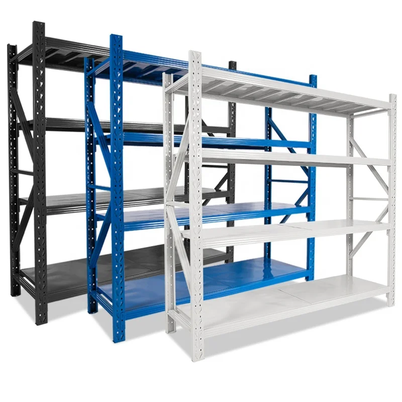 Medium Duty Racking 200kgs Long Span Storage Racks Steel Stacking Shelving Warehouse Shelving