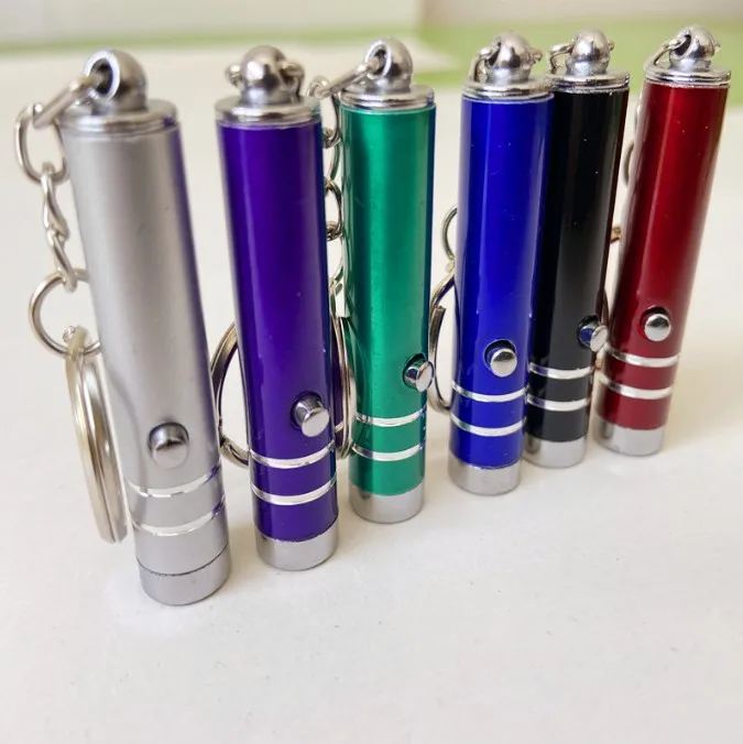 Aluminium Alloy Waterproof 395nm UV Key Ring Pocket Lights Battery Powered Key Chain EDC LED Mini Flashlight