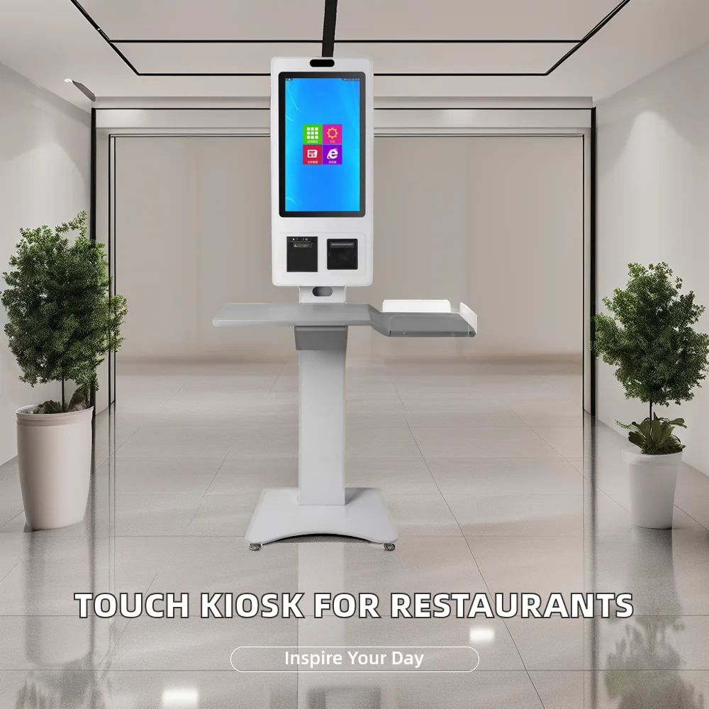 21 5 24 32 дюйма емкостный сенсорный экран POS киоск 80 мм встроенный принтер 2D сканер системы оплаты счетов для Android SDK функция