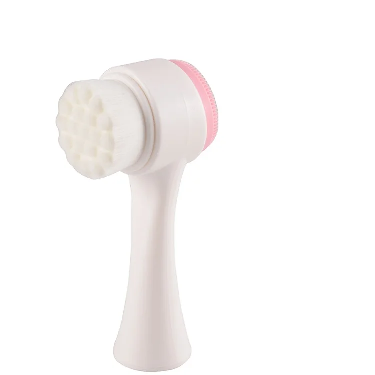 
Double Side Skin Cleaner Face Washing Cleaning Brush Manual Control Pore Massager Facial Body Cleaning Beauty Brush 