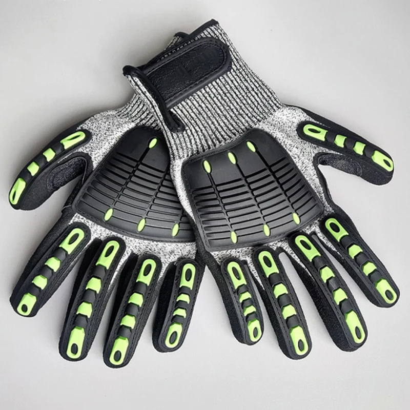 Factory wholesale TPR anti-collision riding gloves non-slip wear-resistant grade 5 anti-cutting and impact-resistant gloves