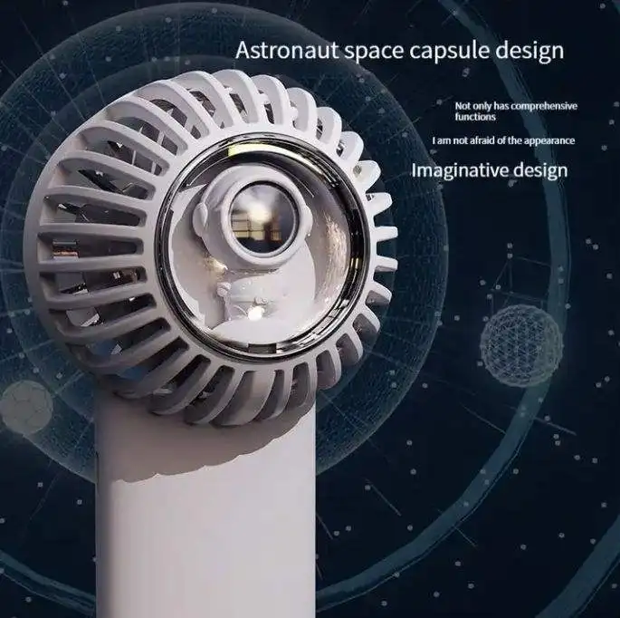 Popular hot wholesale 6W 3 Wind speed Hand-held refrigeration 4000mAh with Atmosphere light cooling portable mini fan cooling