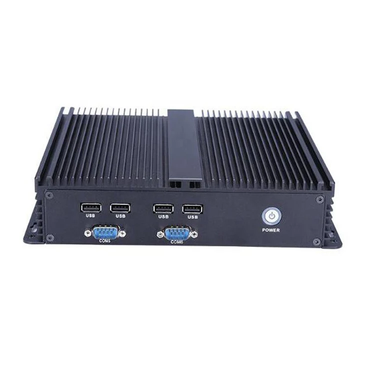 Dual Core Fanless Industrial Mini PC Wholesale mini pc Aluminum slim box Wpna 2 Ethernet Mini Pc Motherboard