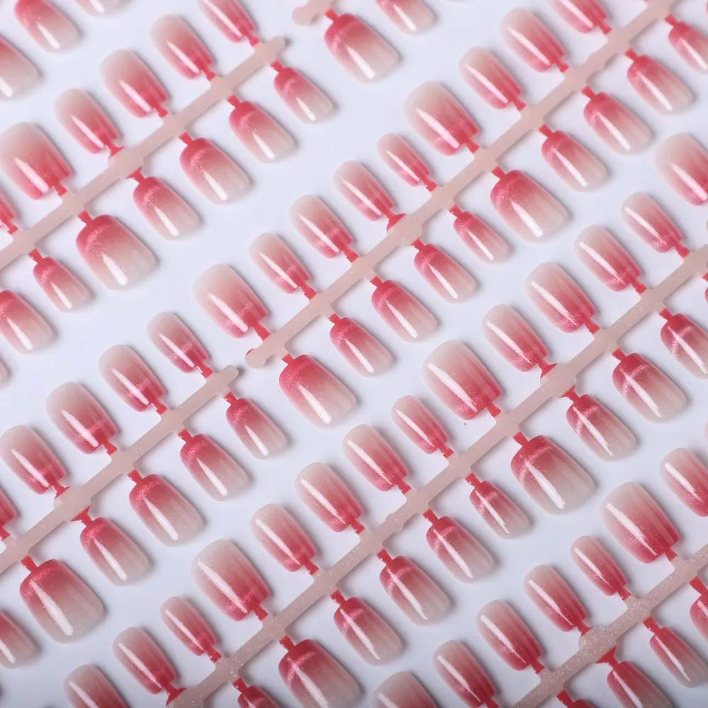 Popular 32PCS False Nails European And American Ballet Cat Eye Full Coverage Artificial Fingernail Long Short Press On Nails