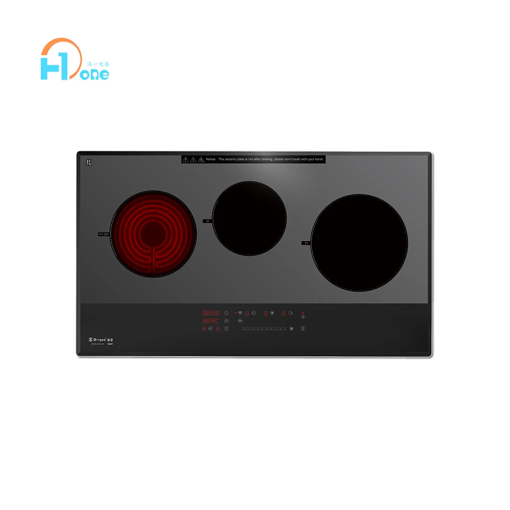 2024 новая трендовая Встроенная кухонная техника гибридная 3-конфорочная электрическая плита индукционная 220 В Wi-Fi умная кухня