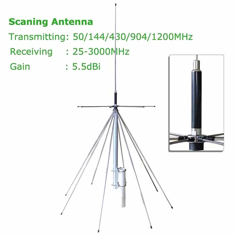 25-3000mhz сканирование алмазы базовая станция антенна D130 широкополосная дисконовая