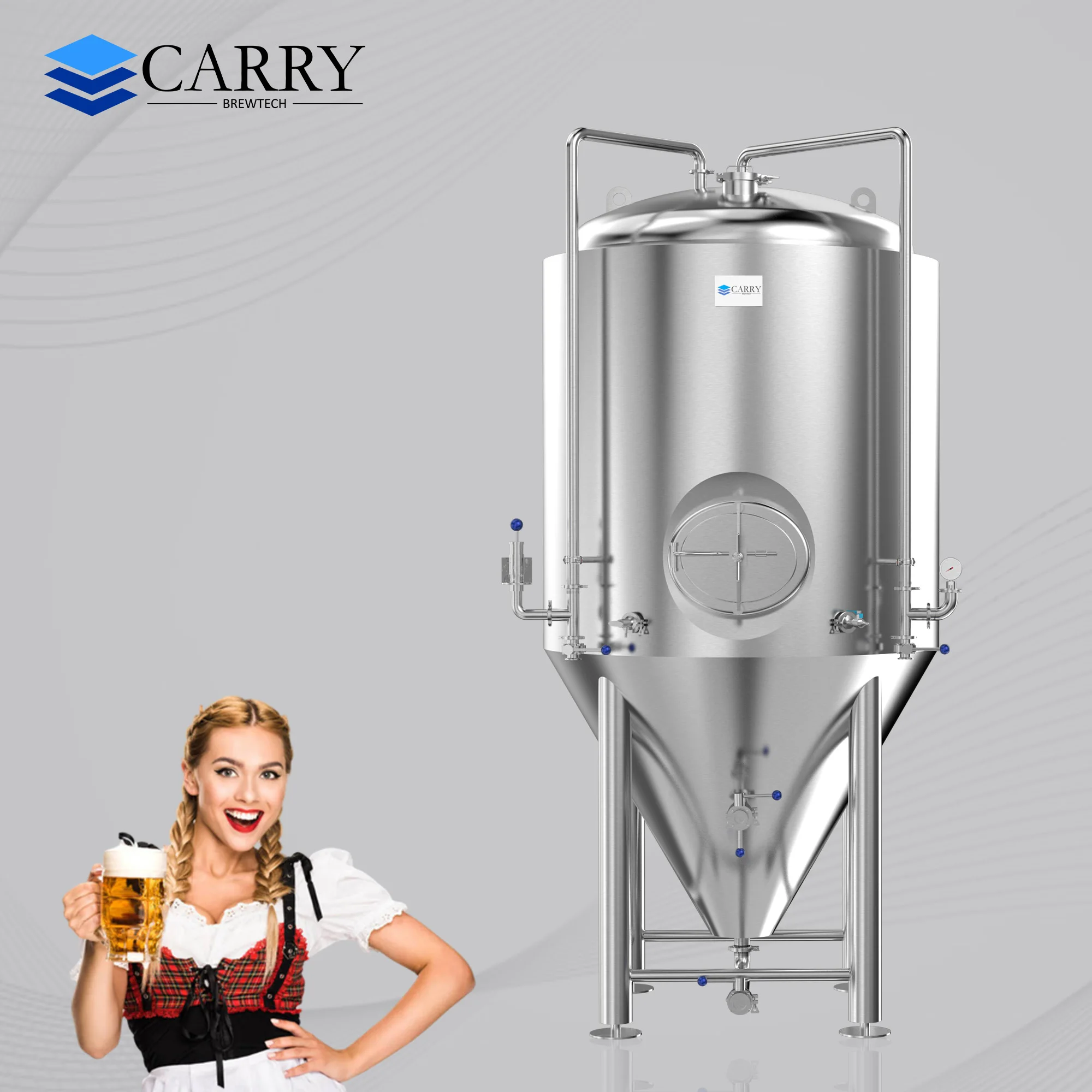 jinan fermentation equipment 5000 liter fermenter / beer brewing supplies 10 bbl fermenter