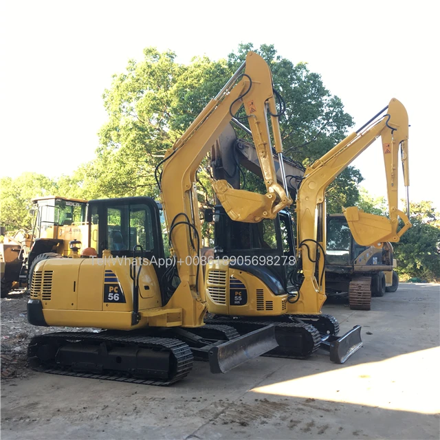 Japanese Original Used Komatsu PC56-7 Excavator with Yanmar Engine Low Price Secondhand Komatsu PC56-7 Pump Gearbox & Motor Sale