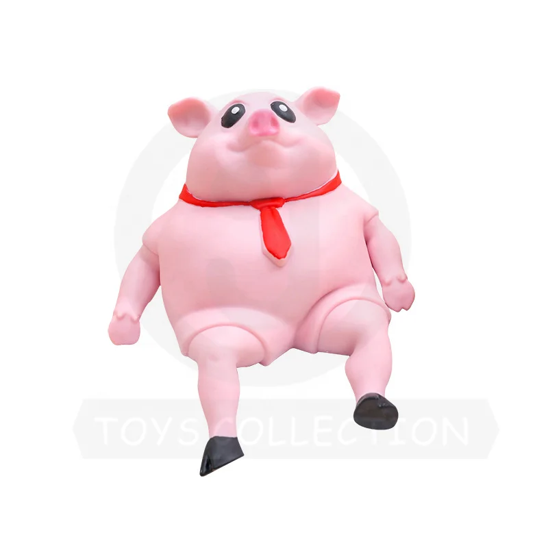TPR Magic Sand Squeeze Pig Toy Stress Relieve Stress Stretch Squishy Pink Anti Stress Decompression Sensory Fidget Toy