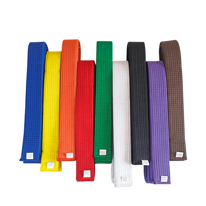 Factories wholesale cheap Martial Arts Belt Colors custom karate belts colors custom Taekwondo belts