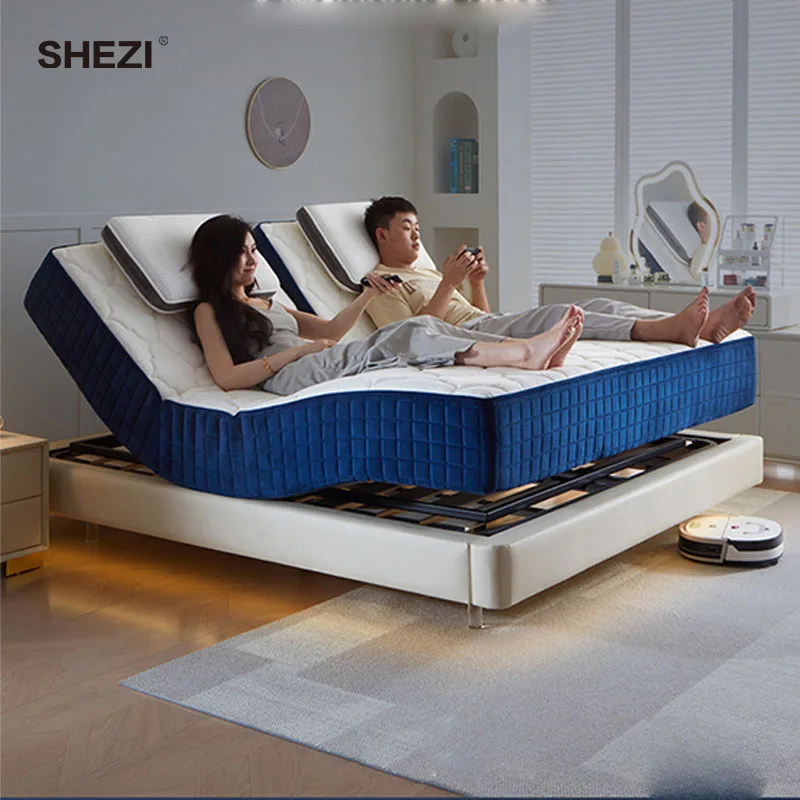 SHEZI Imported Multi-Function Smart Electric Mattress Elderly Pregnant Women Remote Control Upholstered Assistance Bed Bedroom