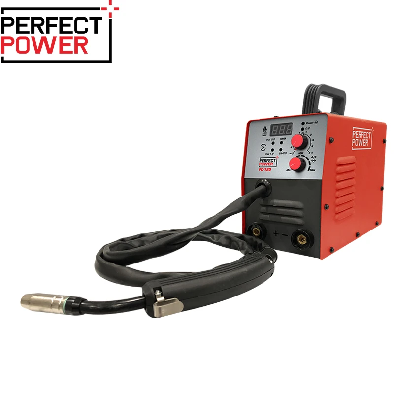 MIG Welding Machine without Gas 120A Automatic Feed Flux Core Wire No Gas MIG Welder for Home Use Electric Welders