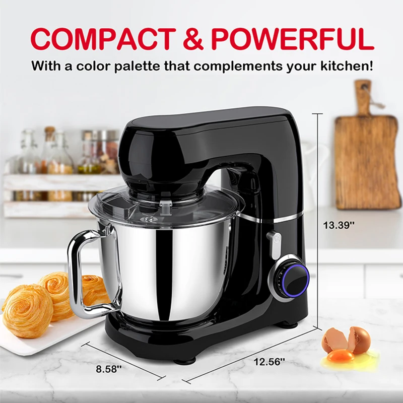 Home Appliance Bread Dough Mixer 800W Multifunctional Electric 5L Flour Mixer Machines for Bakery