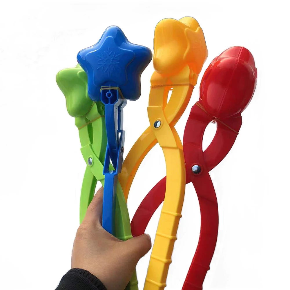 Winter Outdoor Sport Game Heart Duck Shape Snow Ball Maker Tool Kids Toy Snowball Clip Fight