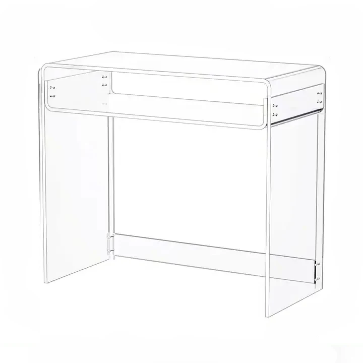 Elegant and Simple Acrylic Multifunctional dinner Table - Stylish Design for Modern Interior Decoration