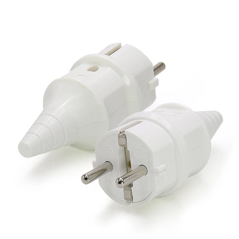 Best Selling 16A German and French waterproof power plug Korean rewireable plug EU plug