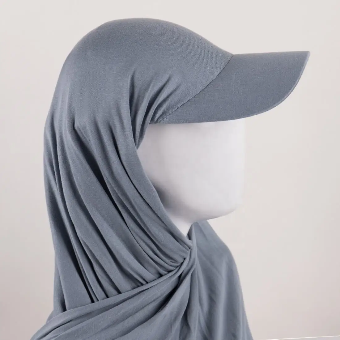 HANO Popular Hot Selling Jersey Instant Hijab Long Scarf With Baseball Cap Sporty Luxurious With Instant Hijab For Women