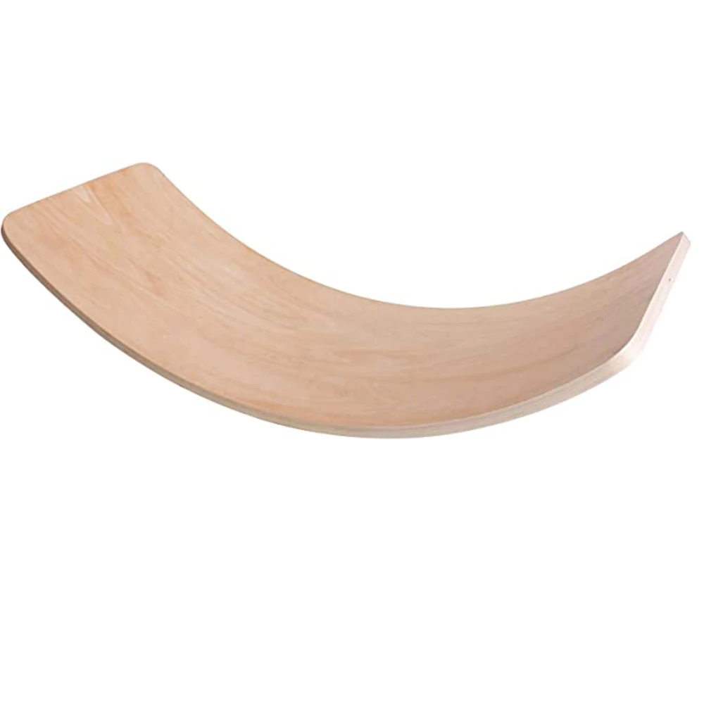 Game Toys Wobble Board Hardwood Original Wooden Balance Board Wobble Yoga See Saw Totters for Kids Teens