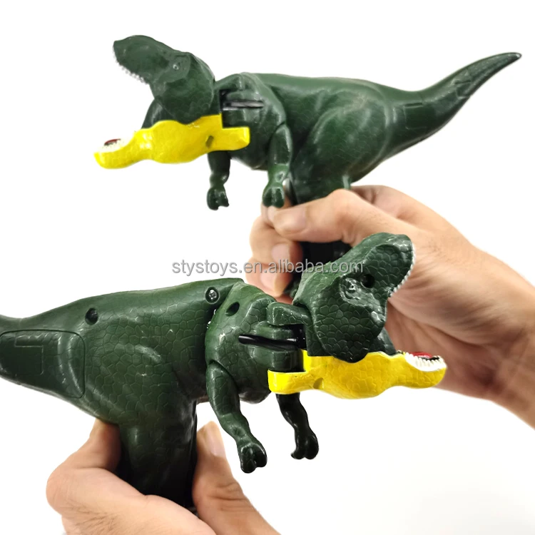 2023 Tik Tok hot sell movable press plastic dinosaur toy with sound for kids gifts