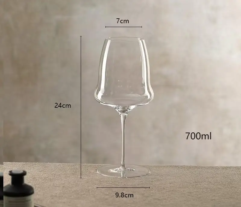 Design Cloud Red Wine Glass Set Hotel Restaurant Clubhouse Lead free Crystal Glass Ultra thin Thin Rod Tall Cup