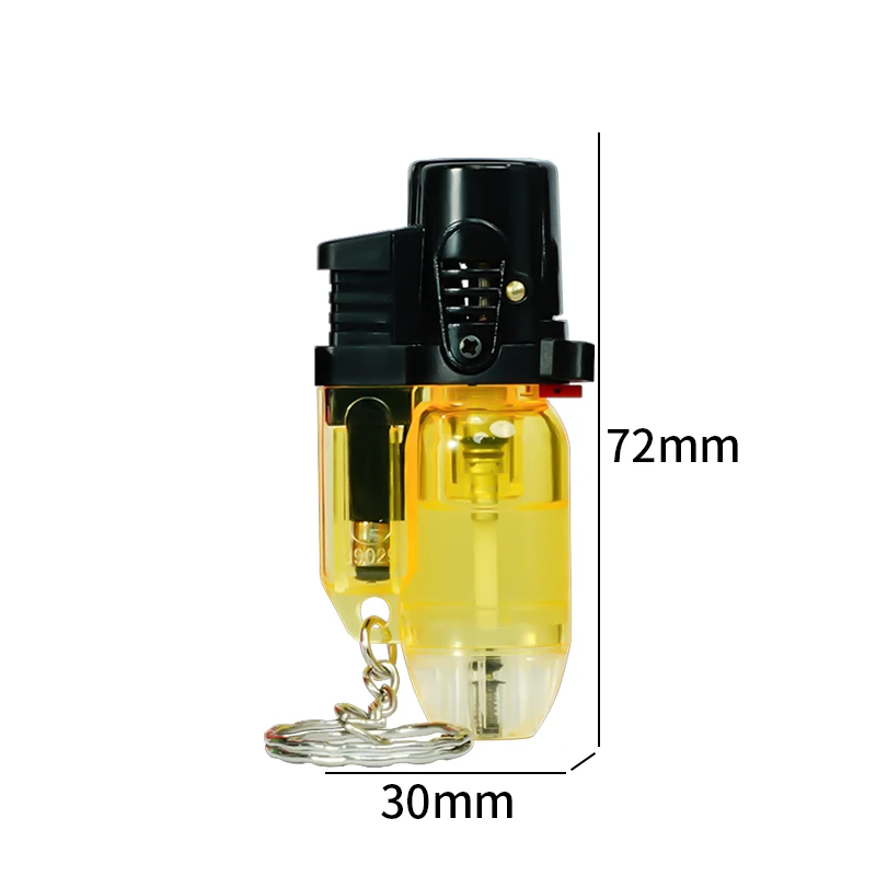 Mini Gas Torch Lighter  Windproof Jet Flame Lighter With Key Chain