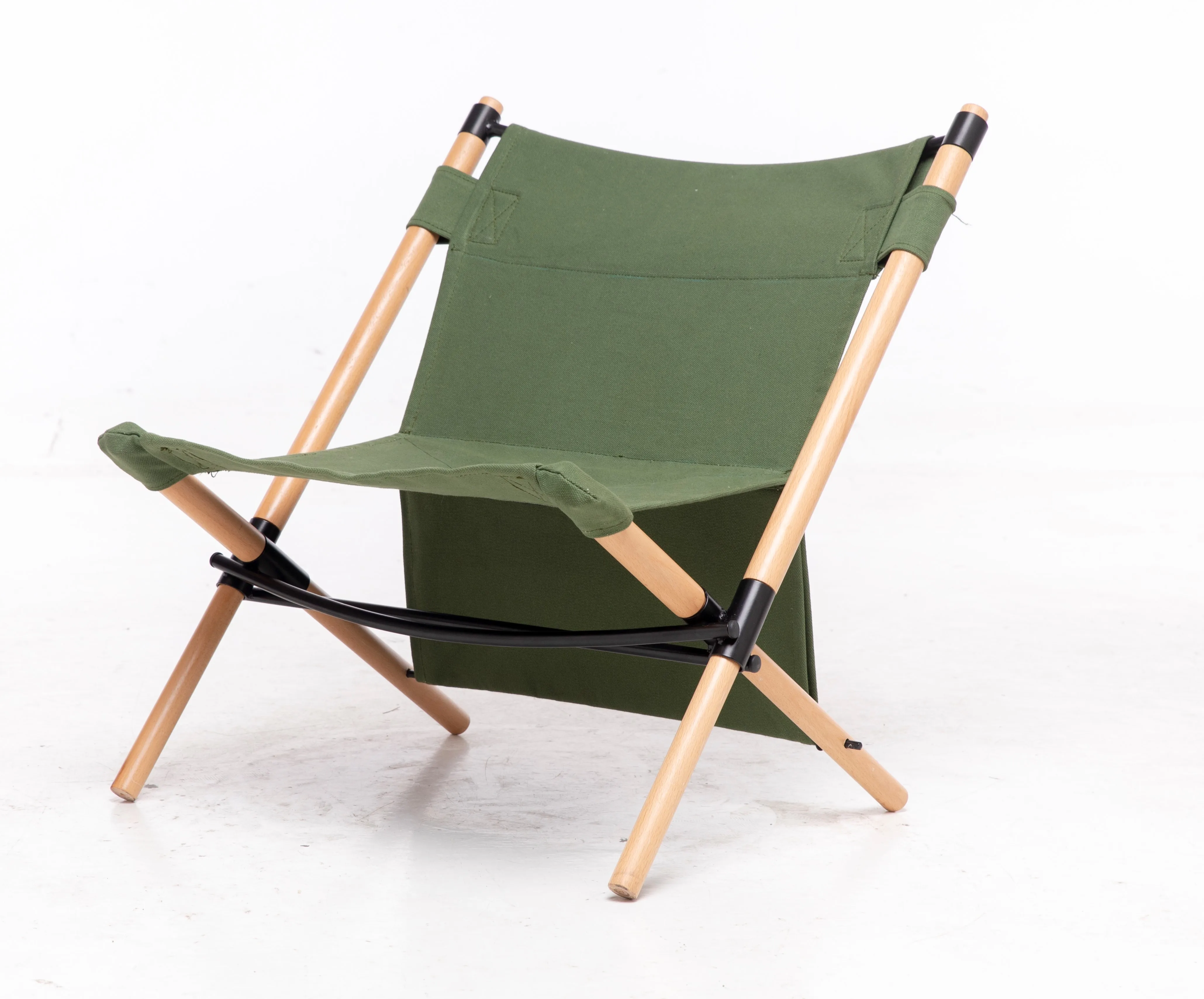 
Outdoor park party leisure folding solid wood handmade beech outdoor camping chair 