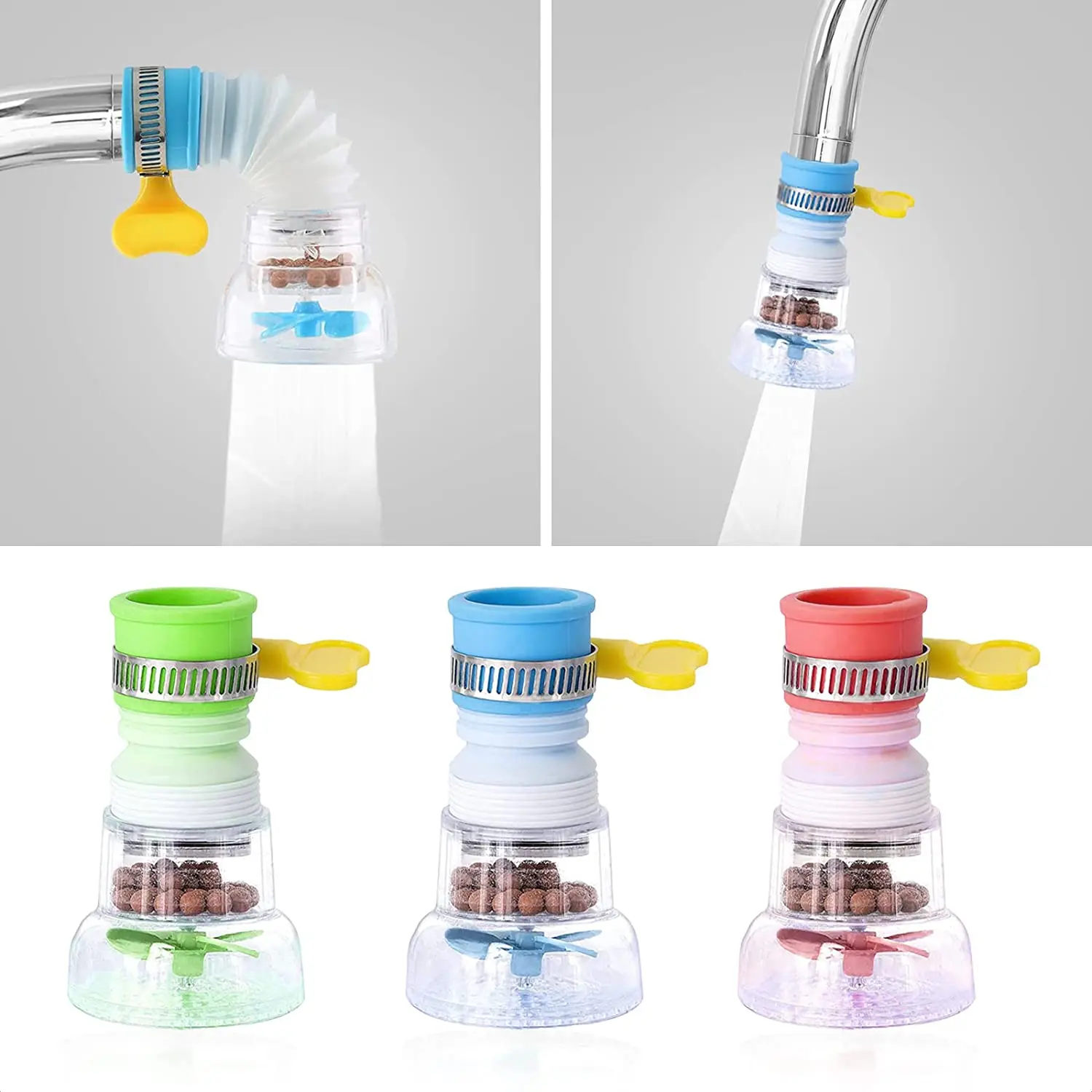 Domestic hot sale activated carbon hanging faucet water filter