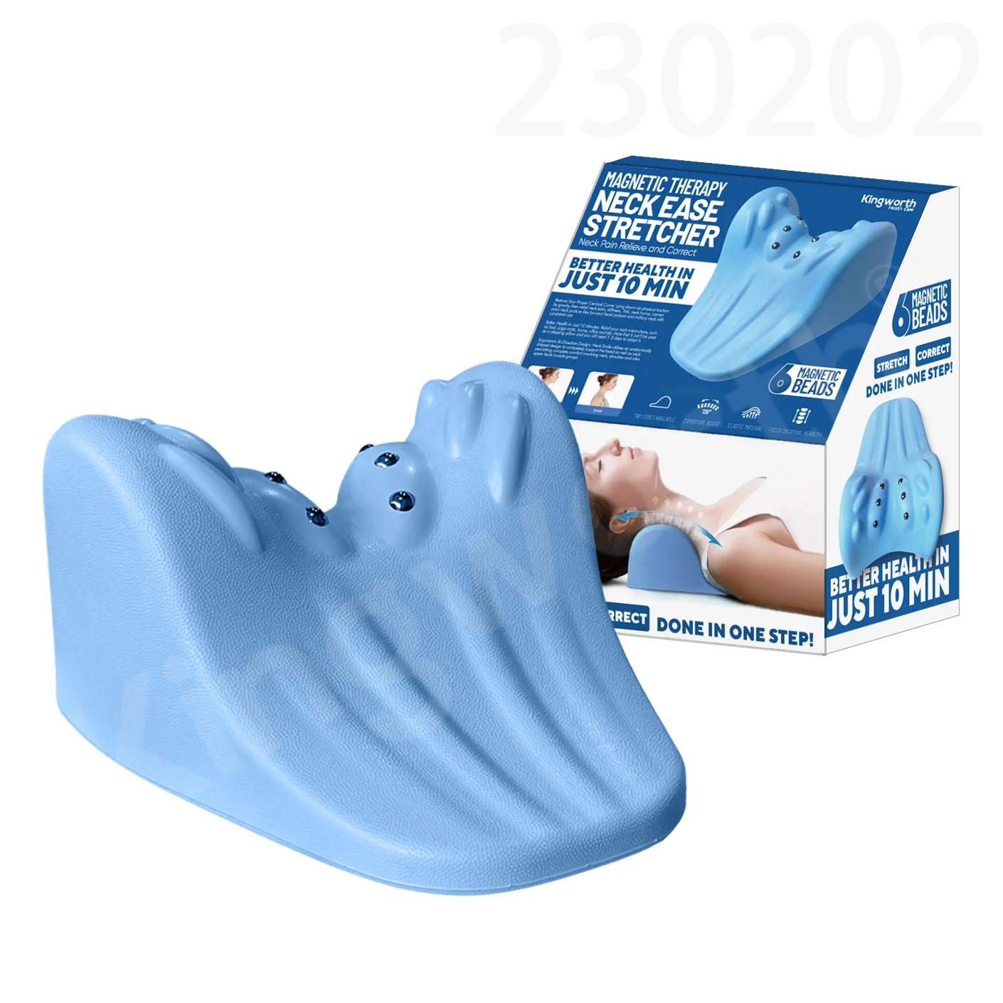 Neck Stretcher Chiropractic Head Rest Shoulder Stretcher Relaxer Medical Pillow Cervical Traction Device For Neck Pain Relief
