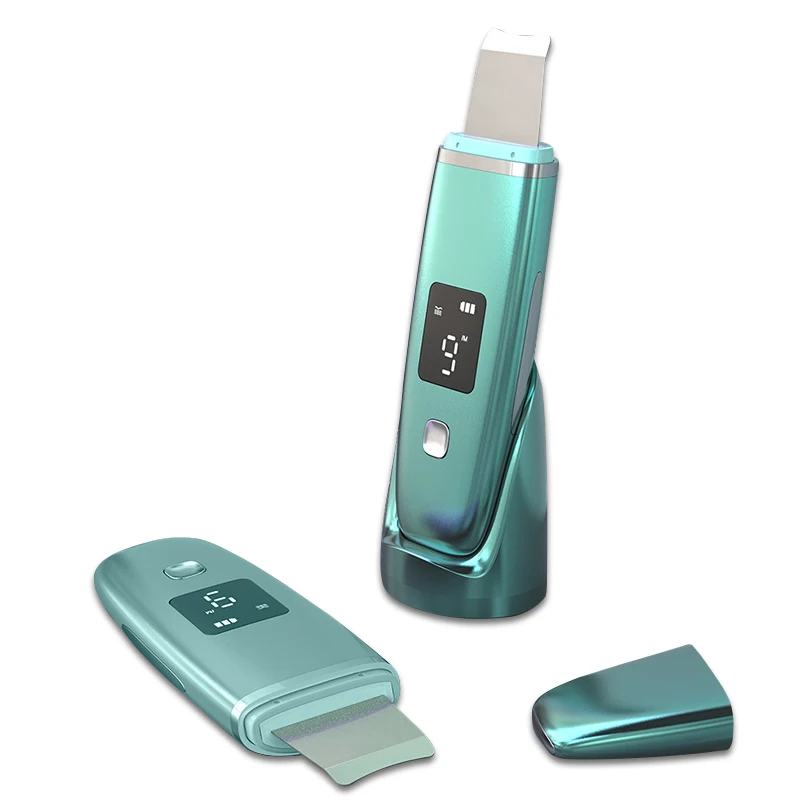 2021 Portable Electric Facial Dead Skin Peeling Machine Professional Sonic Face Cleaning Spatula Ultrasonic Skin Scrubber