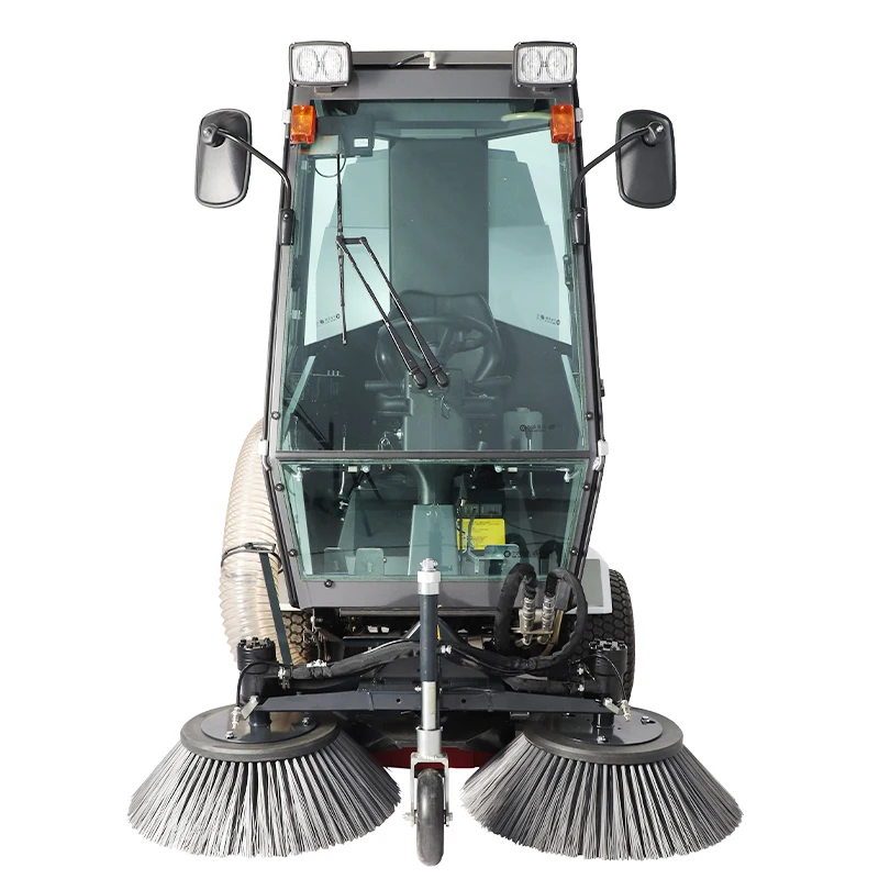 Container Garbage Snow Cleaner Machine Snow brush Compact Plate  Road Sweeper Snow Blade mechanical sweeper
