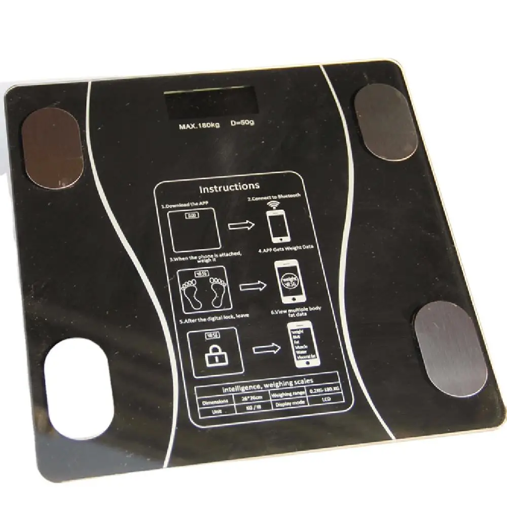 Electric Weight Scale Smart Body Fat Portable Weighing Digital Scale 180kg Bathroom Scales Machine