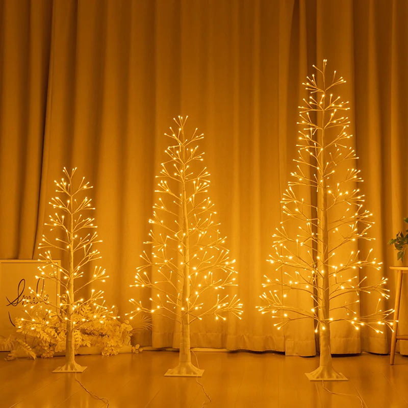 New Product Tree Light Lamp Led Lighted Palm Christmas With Outdoor Birch Modern Design For Home