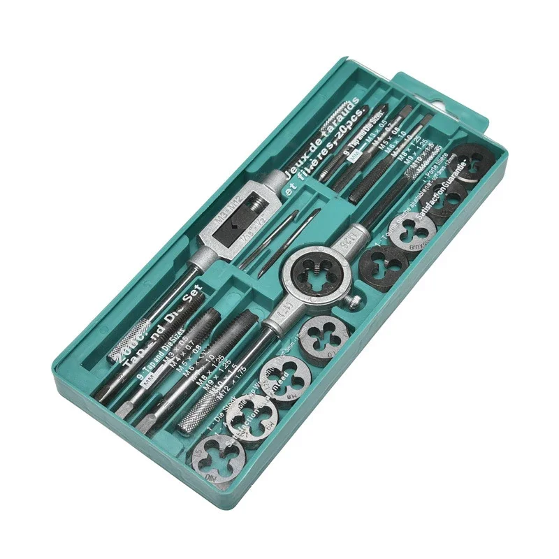 Auto Tools Die Tap Threading Right Hand Metric Wrench Die Set Screw Extractor Die Adjustable Tap Wrench Thread Tap and Die Set