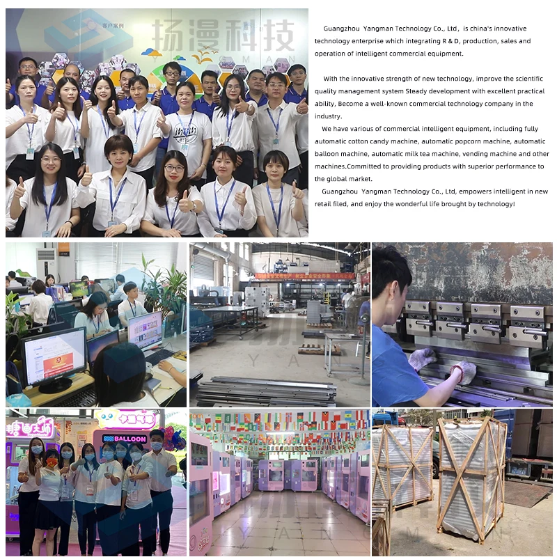 Best Smart Commercial Electric  Commercial Automatic Robot Cotton Candy Vending Robot Machine In China