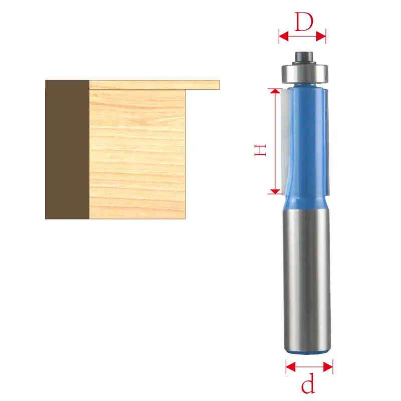Flush Trim Router Bits Milling Cutter CNC Router Bits for Wood Solid Carbide End Mills Sharp and Wear Resistant