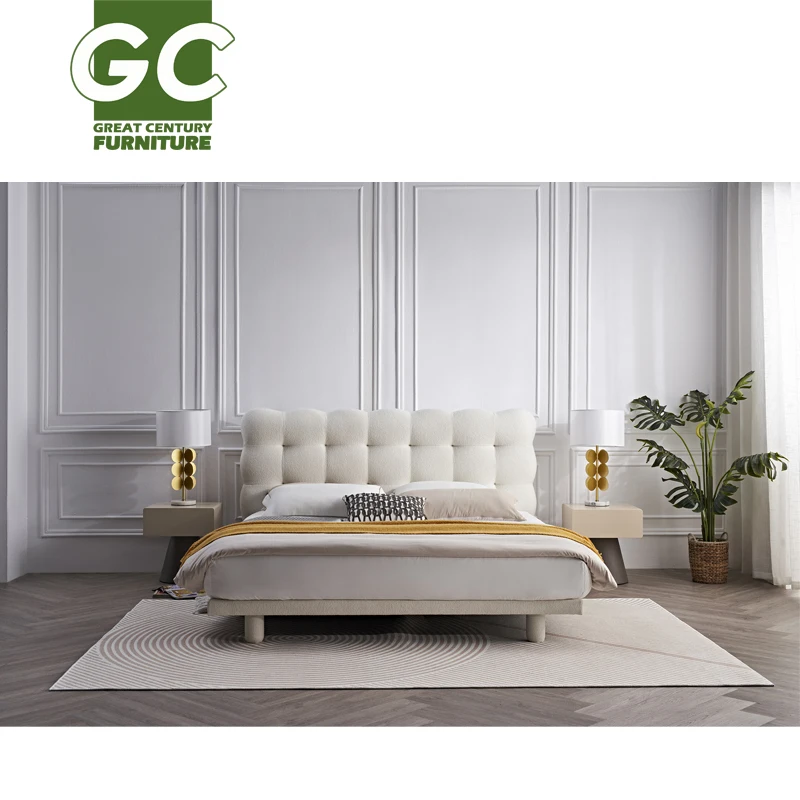 GC каркас размера «King Size» Роскошная мягкая кровать изголовье на платформе односпальная двухместная