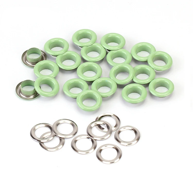 SHIWANG Wholesale 5 8 10 13MM Red Blue Custom Gold Copper Anti-Brass Round Eyelet Metal Garment Eyelet for Bag Hat Shoe in Stock