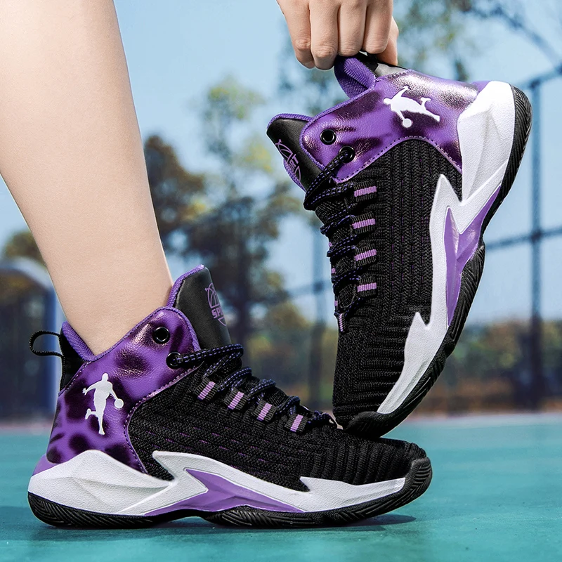 Boys and Girls Basketball Shoes Jogging Kids Mesh Breathable Comfortable Running Trainers Summer New Style Youth