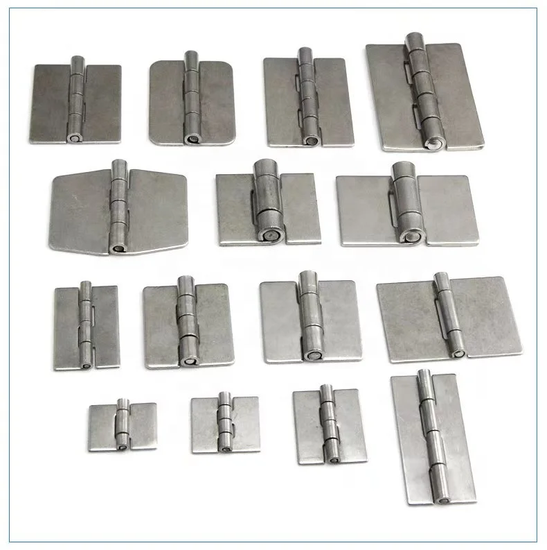 Stainless Steel Butt Welding Door Hinge Strap Hinge No Holes Surface Door Hinge