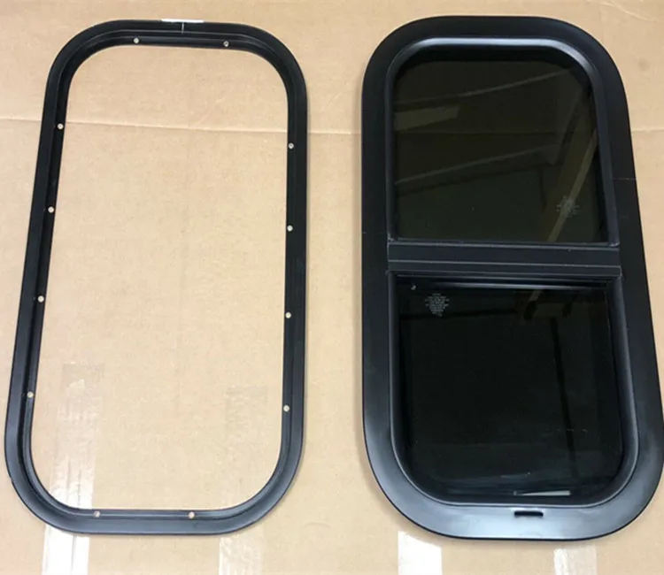 In Stock Wholesale Camper Caravan Vertical Sliding  Window Glass RV Window Camper Window For Horse Trailer
