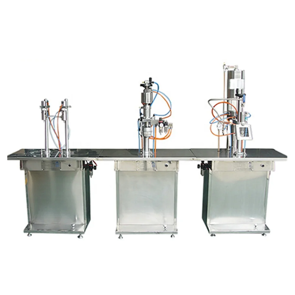 Small Type Easy Operate Semi Automatic LPG Refilled Equipment Spray Aerosol Gas Filling Machine