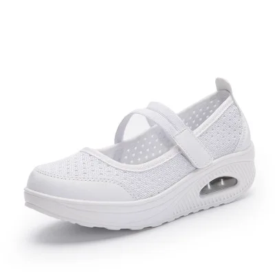 XEY021 light air mesh sneakers old women shoes
