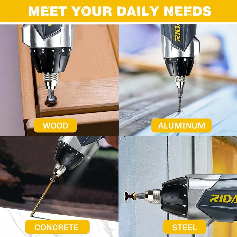 4.8V Li-ion Battery 45pcs per set Two model Cordless Screwdriver Mini Power Electric Screwdriver