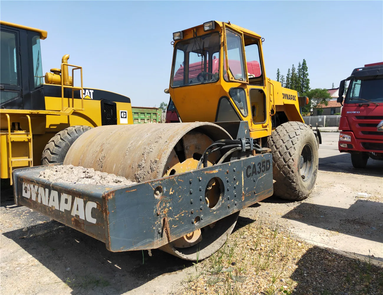 Подержанный ролик Dynapac CA35D CA30D CA251D CA25D для продажи с хорошей производительностью и хорошим