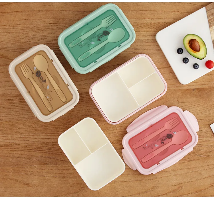 Yongli Reusable Food Grade Lunch Box Divider Premium 3 Compartment Silicone Collapsible With Spoon And Fork