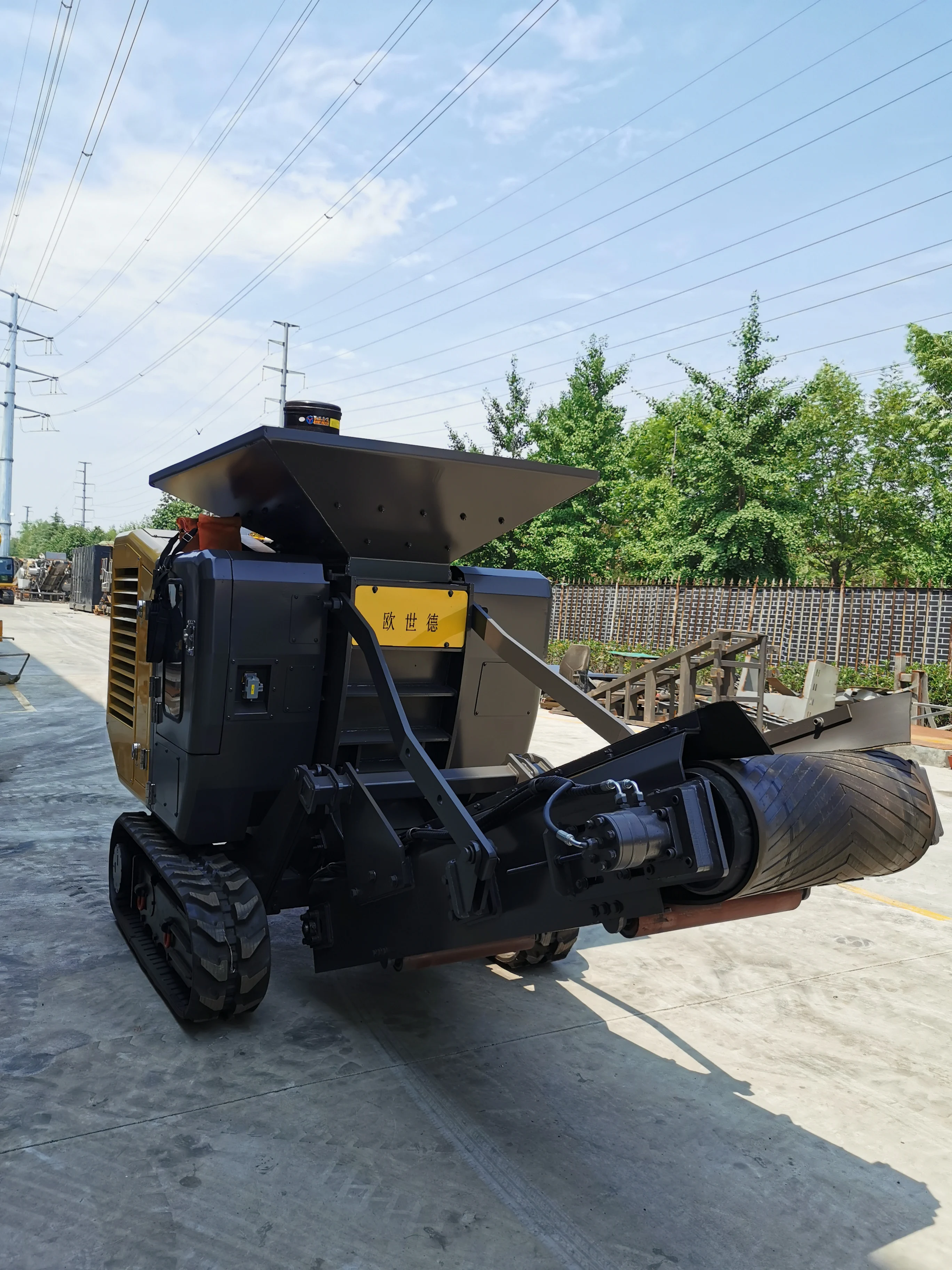 Mobile stone crushing plant mobile jaw crusher