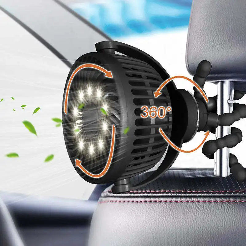 Battery Operated Stroller Fan Tripod Clip On Fan with 3 Speeds Rotatable Handheld Fan for Car Seat Crib Bike Treadmill