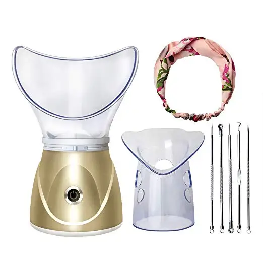 2020 Facial Steamer with Blackhead Remover Kit Hair Band