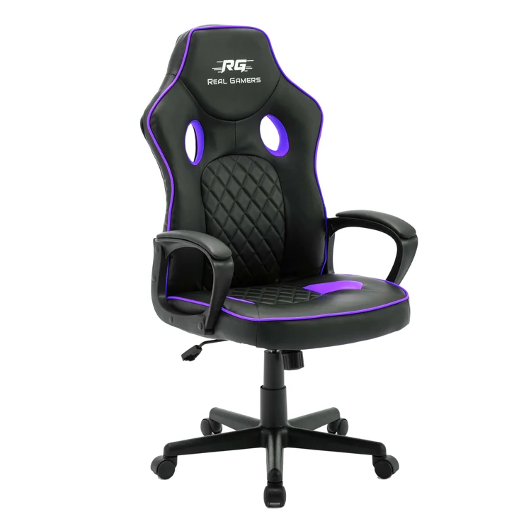 Swivel pc gaming chair leather office chairs gamer comfortable purple gaming chair